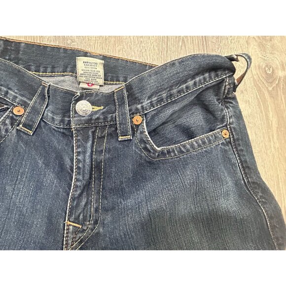 True Religion Jeans Men's Size 32 Straight Leg Mid Rise Causal Denim Blue - Picture 5 of 11